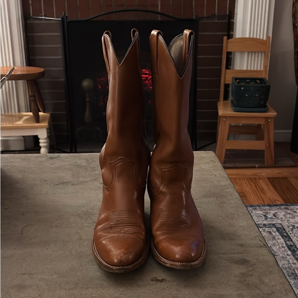 Vintage Frye 2355 Brown Cowboy Boots men’s size 10 D